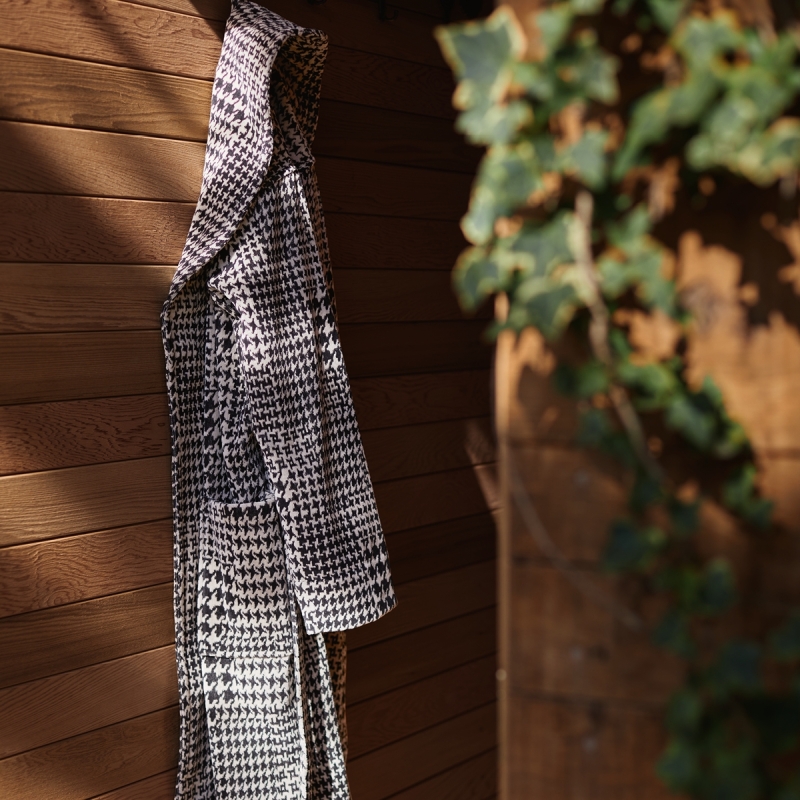 PIED DE POULE Bathrobe