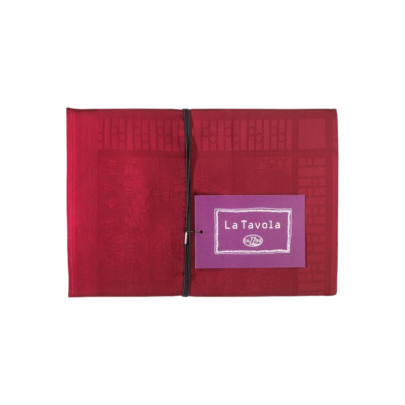 AUBERGINE Set of 4 napkins 47X47